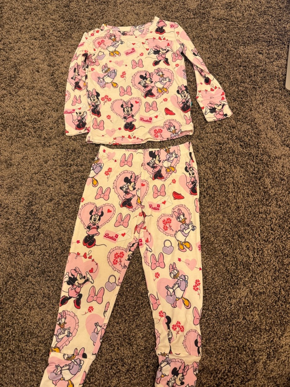 Posh Peanut x Disney Galentines Minnie & Daisy Galentines Pajamas Set- 7/8